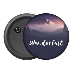 Wanderlust Button Badge