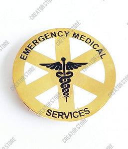 Medical Service Round Doctor Enamel Badge - Pack of 50