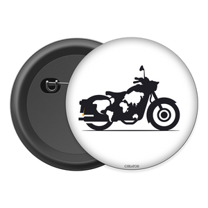 Biker world map Button Badge