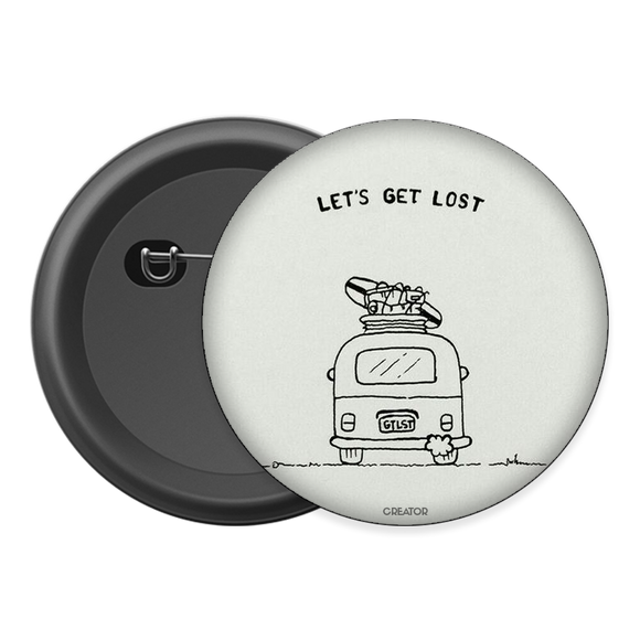 Let's go lost Button Badge