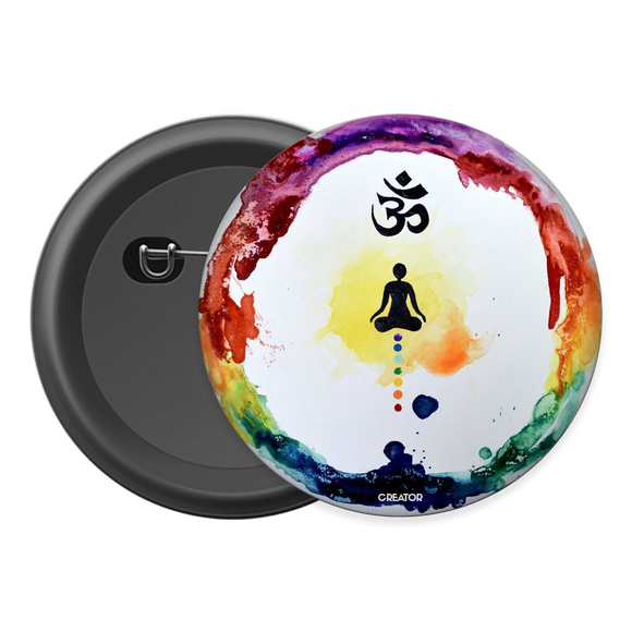 Om Chakra Button Badge
