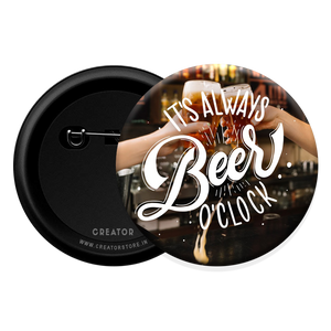Beer o clock Button Badge