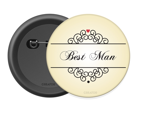 Best man Button Badge