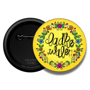 Ladkewale Wedding Pinback Button Badge