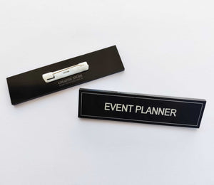 Event Planner Acrylic Engraved Name Badge