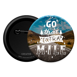 Extra mile Button Badge