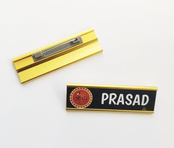 Golden Base Custom Name Badge