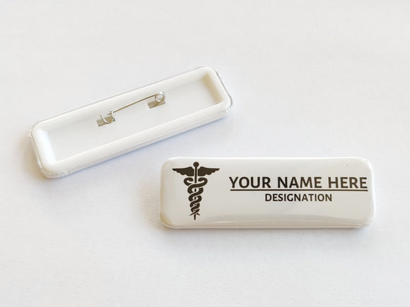 The Doctor Personalised Name Badge -  22x67mm