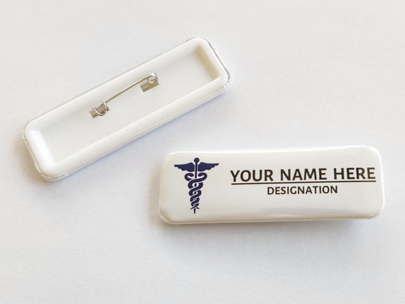 The Doctor Personalised Name Badge -  22x67mm