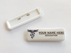 The Doctor Personalised Name Badge -  22x67mm