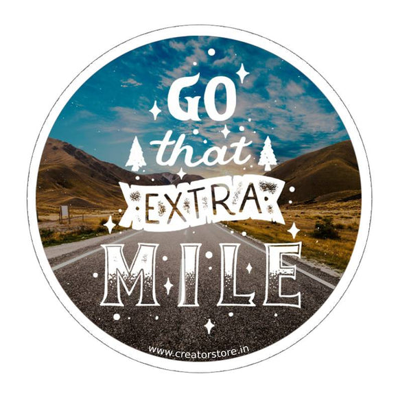 Extra Mile Sticker
