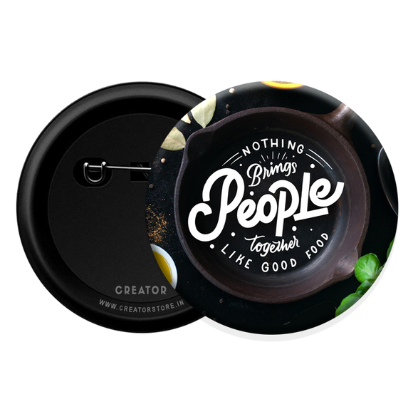 Bring people together Button Badge