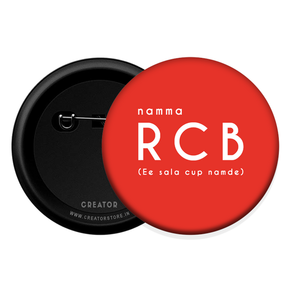 Namma RCB IPL Button Badge