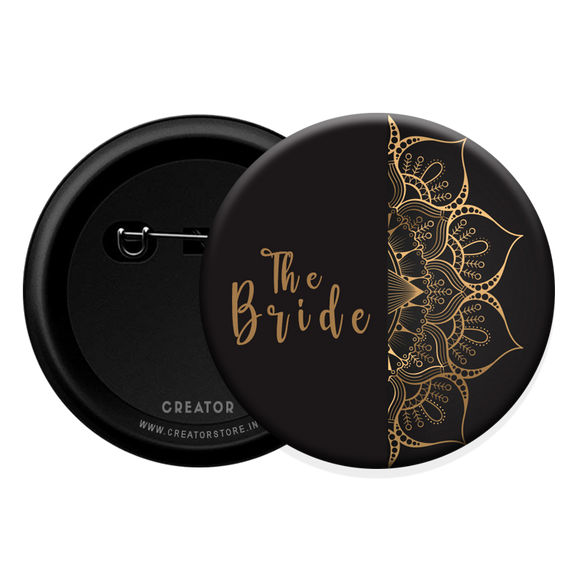 The Bride wedding Button Badge