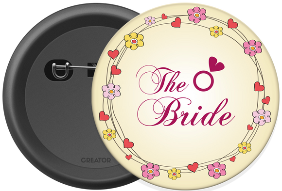 The Bride Button Badge