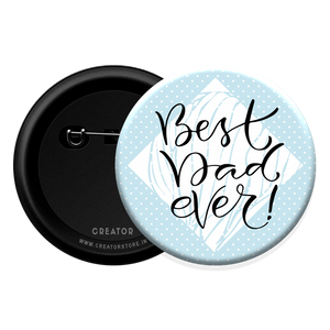 Best Dad Button Badge
