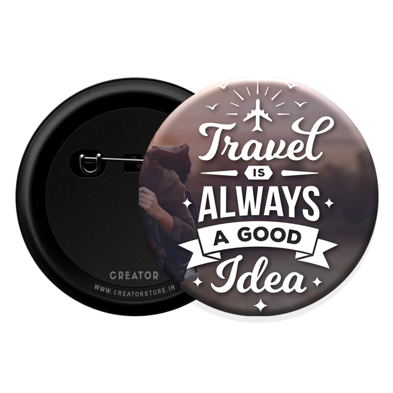 Travel Button Badge – Creator Store