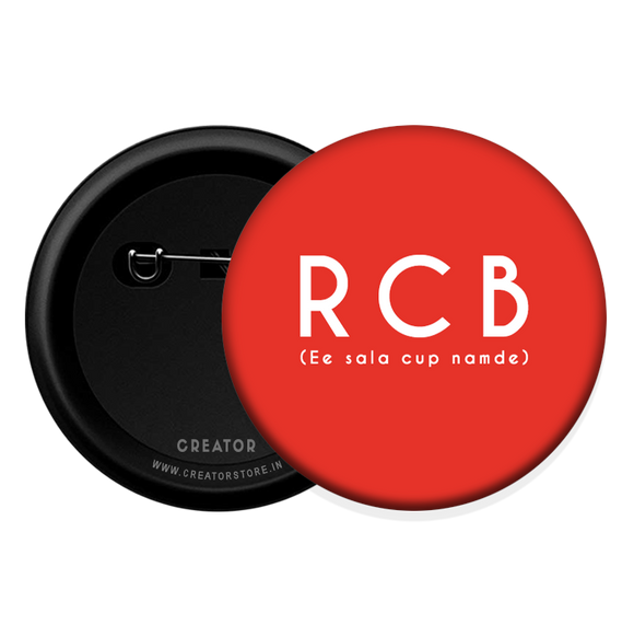 RCB IPL Button Badge