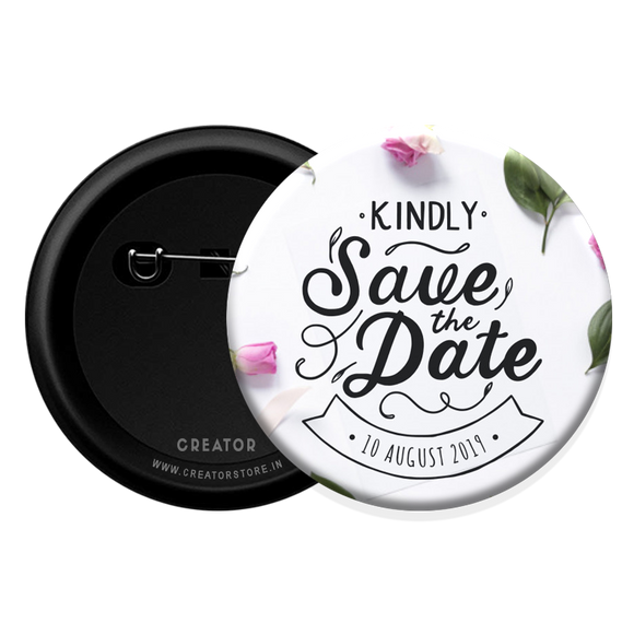 Save the date Button Badge